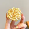 Vacaciones en la playa clip floral de plátano para el pelo pinza de garra floral de dopamina para recogidos en la parte posterior de la cabeza accesorio para el cabello adorno para el pelo