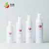 Suprimento spot frasco mousse limpador facial frasco plástico pet frasco espumante 100/120/150ml frasco espuma de limpeza