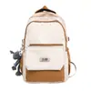 Mochilas Escolares Transfronterizas para Estudiantes de Secundaria y Preparatoria, Mochilas Casuales Simples para Viaje, Mochilas Japonesas de Pareja de Aspecto Moderno y a la Moda