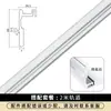 Riel de Puerta Plegable para Armario con Riel Inferior, Puerta Corredera Antidesprendimiento para Vestidor, Juego Completo de Accesorios de Ferretería para Riel Deslizante Colgante Plegable