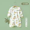 Camisón de manga larga para bebé, mono de algodón puro para bebé, ropa de casa, pijamas para niños y niñas, camisón antipatadas con protección abdominal