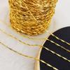 Oro 18k14k plata 0.6*1mm cadena semilla de melón material diy collar pulsera accesorios simples joyería yiwu