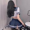 Lencería Sexy, Atuendo Preppy, Uniforme de Rol, Atractivo Traje de Marinero de Escenario, Traje de Juego de la Vida Real 1204