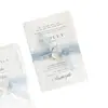 Convites de casamento de luxo personalizados, convites em papel de algodão com borda crua, convites em papel rasgado à mão, convites de casamento impressos em estilo ocidental, lembrancinhas de casamento