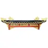 Talla de madera de Dongyang Antigüedad china Puerta de alero de madera maciza Cabezal de puerta Decoración de edificio antiguo Estilo de torre de puerta Estilo uno estilo dos estilo tres