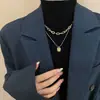 Collar de Diseño de Alta Gama de Lujo Ligero a la Moda Nicho para Mujer 2022 Nueva Cadena Trendy para Clavícula de Suéter Venta al por Mayor