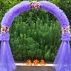 Arco de Flores para Boda Arco de Flores de Seda Puerta de Flores Apertura de Ceremonia Puerta de Flores de Tul Soporte para Flores Puerta de la Felicidad Tienda de Bodas Decoración de Celebración