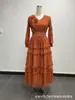 Venda Direta de Fábrica Miyake Africano Europeu e Americano Transfronteiriço Tamanho Grande Plissado Moda Feminina Casual Vestido de Renda para Mulheres