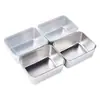 Caja de almacenamiento de acero inoxidable de grado alimenticio con tapa, lonchera para trabajadores de oficina, recipiente rectangular sellado para alimentos, organizador sellado para refrigerador