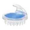 Escova de shampoo de silicone colorida Cross-Border, escova de massagem para a cabeça, coçador de couro cabeludo doméstico, pente de massagem para o couro cabeludo