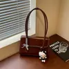 Moda Retro Bolso de Hombro Único Sobaco Comercio Transfronterizo Nueva Moda Alta Gama Cuero Aceitado Bolso de Mano para Desplazamiento Bolso Tote