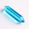 Cerca de 32x8mm Pedra Natural Cristal Bala Hexagonal Pontiagudo Duplo Pilar Pedra de Yoga Pingente de Colar Acessórios de Pedra Crua