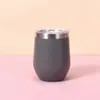 Vasos de Acero Inoxidable para Vino al por Mayor con Tapa, Juego de Vasos Aislados Personalizados, Tazas de Café de Viaje de 12 oz