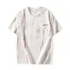 2025 Verano Nuevo Diseño de Marca Americana de Moda Camiseta de Manga Corta para Hombre Holgada Talla Grande Versátil Casual Camiseta de Media Manga