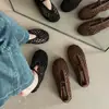 Sandalias Cerradas de Tejido Hueco para Mujer, Zapatos Planos Mary Jane Verano 2026, Sandalias Transpirables Slip-On para Verano