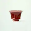 Taza de té gaiwan Langhong, taza de té de cerámica de alta gama, juego de té kung fu, gaiwan de estilo chino, taza de té de pie alto
