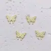 2025 Versión Coreana Pegatinas Decorativas Mariposa para Uñas de Aleación Tridimensional, Incrustadas a Mano Moda de Gama Alta Tendencia Estilo Celebridad de Internet