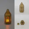 Nuevo producto transfronterizo: Linterna de Vela Calada de Arte en Hierro, Linterna Vintage de Té Calada de Oriente Medio, Adorno Decorativo, Portavelas