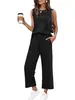 Amazon Europeo y Americano Transfronterizo Primavera y Verano Nuevo 2026 Traje Casual para Mujer Top sin Mangas de Cuello Redondo Conjunto de Dos Piezas