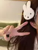 Conejo Miffy de Peluche Conejo de Dibujos Animados Dulce Pinza para el Cabello de Conejo Calcomanía Mágica Corazón Dulce de Niña Calcomanía Trasera de la Cabeza sin Costuras