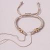 Festival de Medio Otoño Nudo de Flor de Durazno Pulsera Semi-Terminada DIY Tejido a Mano Pulsera Accesorios de Joyería con Hilo de Cuentas al por Mayor
