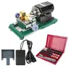 Máquina de perfuração e punção para contas de pérolas doméstica pequena 300W com regulação de velocidade contínua 15000rpm kit de perfuração para joias