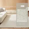 Tapete de Lã Leve de Luxo para Sala de Estar, Resistente a Manchas e Fácil de Limpar, Mesa de Centro Padrão Estilo Creme de Alta Qualidade, Sofá, Tapete de Chão para Quarto de Mansão