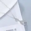 Nuevo Collar de Moda Transfronterizo de Comercio Electrónico con Circonita Microincrustada de Diamante Completo, Joyería de Alta Calidad Chapada en Oro Real y Plata, Estilo de Nicho de Lujo Ligero