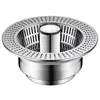 Tapón de Drenaje para Fregadero de Cocina de Acero Inoxidable con Cesta Filtro Núcleo Pop-Up Universal para Fregadero