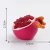 Aburrido, arregla algunas frutas peladas lindas decoraciones de simulación para sanar tu estado de ánimo, computadora estilo japonés escritorio oficina escritorio