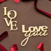 Estilo Ins Transfronteiriço Amor Acrílico 520 Enfeites de Bolo Dia dos Namorados Marcação de Amor Etiqueta Tag de Acrílico