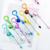Chaveiro de Sino DIY Criativo com Contas Fofo Feito à Mão Colorido Pingente Fofo para Bolsa Venda por Atacado em Estoque