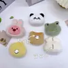 Broche de Pelúcia de Animal Fofo de Desenho Animado Acessórios DIY para Crianças Grampo de Cabelo Acessórios para Lenço Chapéu Boneca Pingente