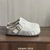 YEYE estilo coreano retrô casual poá slip-on feminino outono inicial nova pata de gato simples metal versátil chinelos