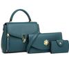 Bolsas Femininas Transfronteiriças 2026 Primavera Novo Conjunto de Várias Peças para Mulheres de Meia-Idade, Bolsa de Ombro Transversal Elegante de Cor Sólida com Aba