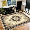 Tapete de chão estilo persa Amazon transfronteiriço, cobertura total de área grande, fácil de manter, tapete de mesa de centro, tapete de cachemira sintética para sala de estar e quarto