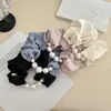 Diadema Retro de Perlas Francesa para Mujer, Cuerda para el Cabello de Alta Elasticidad y Duradera, Diadema de Bola, Elegante Diadema de Goma