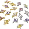Chapado en Cobre Oro Real Fuerte Retención de Color Circonita Estilo Palacio Pedrería Colgante Pulsera Collar Pendientes Hechos a Mano Accesorios de Cuentas