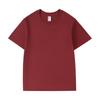 Camiseta de Algodão Puro Personalizada 180g Ombro Regular Manga Curta Camiseta Masculina Cor Sólida Solta Camiseta de Manga Curta Masculina Logotipo Bordado