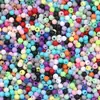 Cuentas Redondas Acrílicas Cuentas de Arroz Coloridas Pulsera de Cuentas Hecha a Mano DIY Materiales para Joyería Accesorios Accesorios Cuentas Sueltas Venta al por Mayor