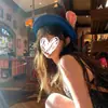 Gorra de Orejas de Conejo de Dibujos Animados Cosplay de Oficial de Policía Judy Hopps para Mujer, Gorra de Cúpula Linda, Boina de Zootopia, Moderna