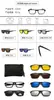 Set de Lentes Polarizados Tr90 con Cinco Lentes Magnéticos, Gafas de Sol Multifuncionales Uv400 Lente Amarillo Visión Nocturna para Conducir