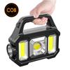 Linterna solar COB, luz de trabajo portátil, carga de emergencia por USB, luz de camping al aire libre, reflector de luz potente