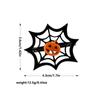 Amazon Halloween carta araña telaraña servilletero sombrero mágico hebilla para servilleta servilletero negro decoración de calabaza