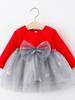 Ropa Infantil 2026 Primavera Nuevo Vestido Infantil de Color Sólido Estilo Coreano Vestido de Princesa para Niñas Vestido de Algodón Canalé de Manga Larga para Niñas