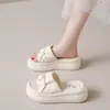 Sandalias de Suela Gruesa para Mujer para Usar en Verano, Nuevo Estilo de Moda 2026, Chanclas de Una Tira, que Aumentan la Altura, Casuales, Cómodas Sandalias de Playa