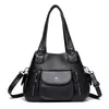 Bolsa de Ombro Feminina Grande Capacidade Transfronteiriça, Nova Bolsa Transversal Elegante e Estilosa de Cor Sólida, Bolsa Feminina para Mãe, Dropshipping