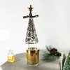 Venta al por mayor de fábrica Amazon INS Celebridad de Internet Árbol de vela aromática navideña Flujo de aire Árbol Portavelas Giratorio Linterna