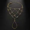 Nuevo Pulsera de Dedo de Malla para Novia AliExpress Pulsera de Strass de Alto Sentido Europeo y Americano Nicho Accesorios pulsera