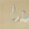 Frasco de perfume de vidro de 10ML, frasco spray redondo plano, frasco de recarga de perfume, frasco de amostra de perfume, frasco cosmético com tampa de rosca